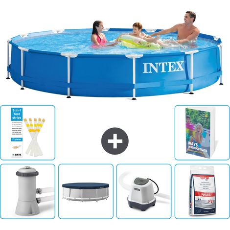 Frame Pool Rund - 366x76 cm - 7-teilig S301