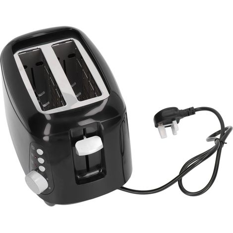 Grille-pain 2 fentes larges 900W 220V UK, appareil à pain grillé pour petit-déjeuner, foyer (1/5)