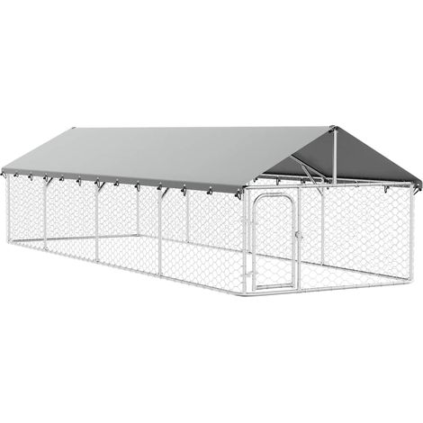 Maison Exclusive - Gabbia per Cani da Esterno con Tetto 600x200x150 cm (1/5)