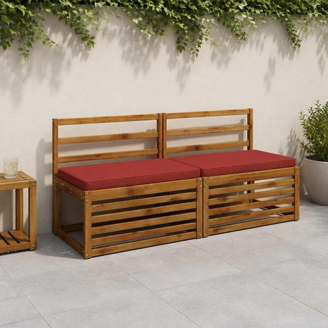 vidaXL 1-Piece Bench Cushion VUGHT 100% Polyester Red 60 x 50 x 5 cm (1/5)