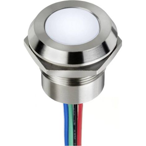 APEM Q22F1CXXY24E Luce di segnalazione a LED Giallo A filo 59 mcd