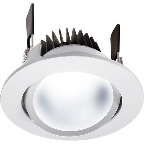 Deko Light 565193 COB 68 CCT Luminaire à LED encastrable CEE: G (A - G) LED intégrée 8 W blanc de sécurité (RAL 9003) D037842