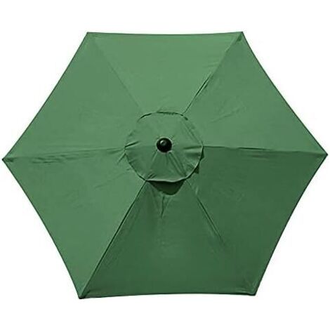 Polyester Parasol Cover - UV Resistant - For 6 Ribbed Parasols - Dark Green Color 2m (1/5)