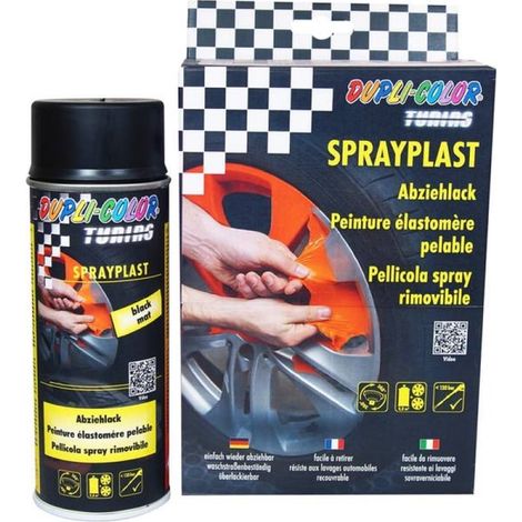 DUPLI COLOR - PELLICOLA SPRAY REMOVIBILE - COLORE NERO OPACO 400ML