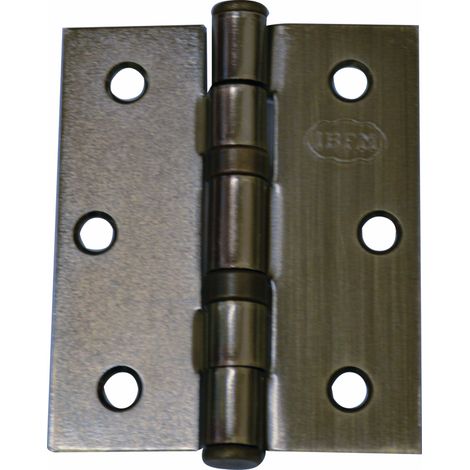 CERNIERA X PORTA A LIBRO 89X76MM 3,5X3"""ACC.BRONZ.C/CUSC.SFERA IBFM550