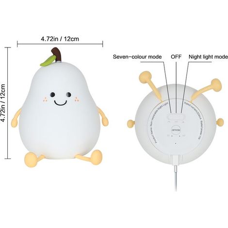 Lampada da scrivania a LED regolabile da 2 W per bambini, realizzata in silicone sicuro, design compatto 11,7 x 11,4 x 13 cm, illuminazione soffusa per cameretta/ufficio dei bambini (1/4)