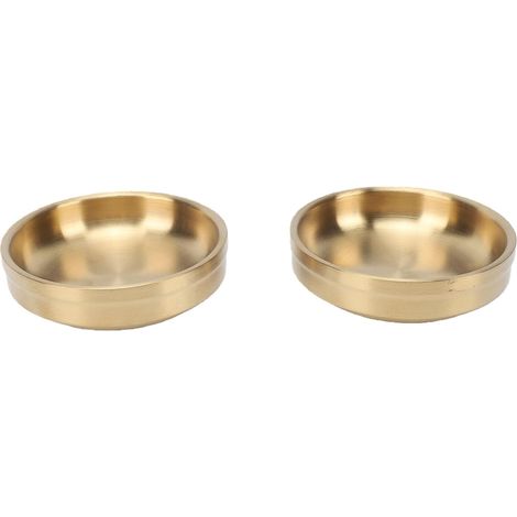 Jewelry Tray, 2-Piece Stainless Steel Decorative Tray, Multifunctional Gold-Colored Jewelry Tray with Ring Holder, Ideal for a Wedding Anniversary (1/5)