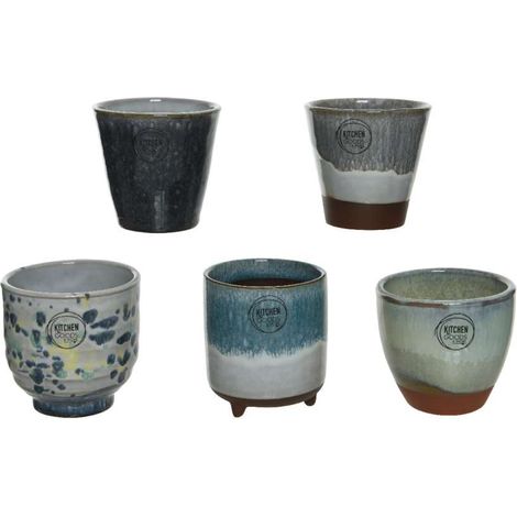 Coprivaso in terracotta Blu Mania