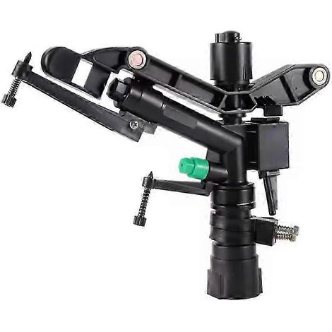 Tête d'arrosage en plastique à bras oscillant long de 360° et filetage interne de 25 mm (1 pouce), compatible avec l'irrigation des jardins, des exploitations agricoles, des vergers et des serres. (1/5)