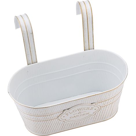 Pot en fer avec double crochet, seau à fleurs en fer, pots de fleurs en métal pour jardin, décoration intérieure (1/5)