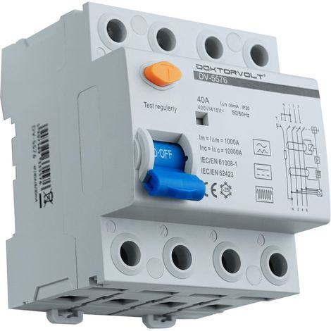 Interruttore differenziale di tipo B 4P 40A 30MA per caricabatterie per veicoli elettrici a parete (1/5)