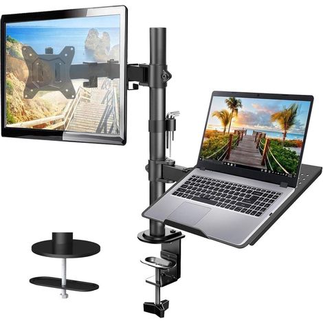 Monitor Laptop Halterung für 13-32 Zoll Bildschirm, 17 Zoll Notebook, VESA (1/5)