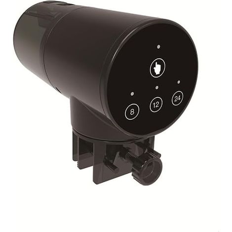 Distributeur Automatique de Nourriture pour Poisson, Mangeoire Automatique pour Poissons D'aquarium, 200ML Capacité, Distributeur Réglable de Nourriture pour Poissons Fonctionne sur Piles (1/5)