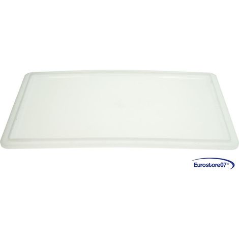 RISTORAZIONE  PROFESSIONALE  COPERCHIO  VASCHETTA PIZZA  BIANCA  600x400h20mm