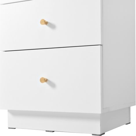 Set de comptoirs de maquillage avec miroirs éclairés par des LED. Plateau en verre dur et transparent. Il comprend 5 tiroirs et 1 armoire. Couleur blanche. Dimensions : L120 x l34 x h120 cm. (1/5)
