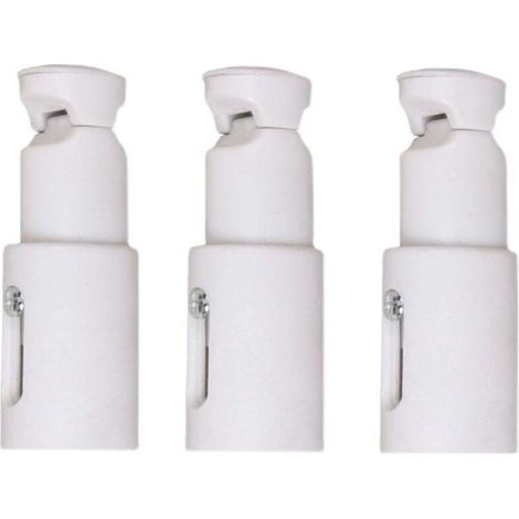 Fixations universelles pour sèche-serviettes – Lot de 3, en acier robuste, réglables de 65 à 82 mm (1/4)