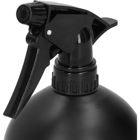 Arrosoir en acier inoxydable 500 ml, vaporisateur d'eau pour plantes et fleurs d'intérieur, noir (1/5)