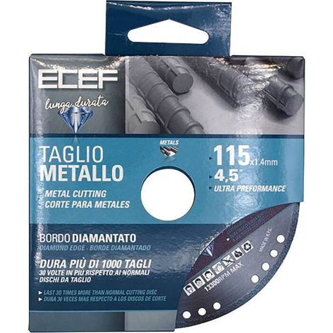 DISCO DIAMANTATO P/TAGLIO METALLO D 115 MM