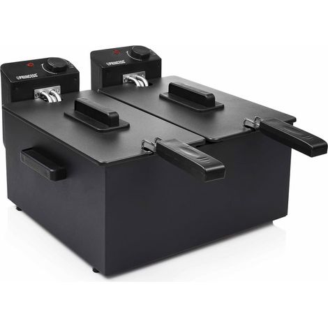 Freidora doble 2x3l 2x1800w negra 9573690 9573690 (1/5)