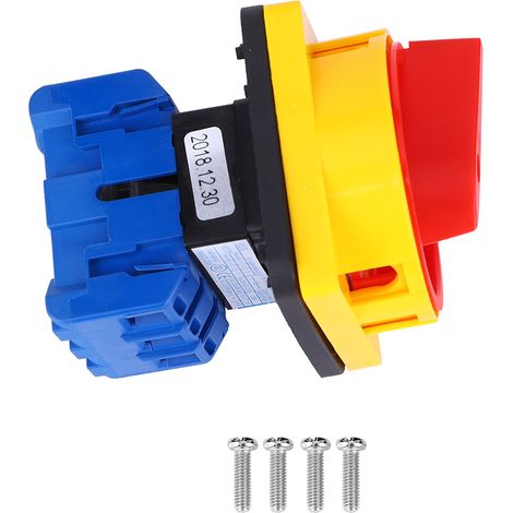 Commutateur inverseur à verrouillage 2 positions en plastique, 600 V CA, 25 A (1/5)