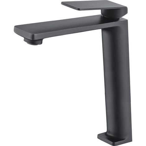 Grifo de lavabo alto modelo Fiyi negro mate [ IMEX® ]