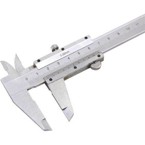 Digitaler Messschieber, 150 mm, Edelstahl, 0,02 mm Genauigkeit, Außen-, Innen- und Tiefenmessung, Multifunktionswerkzeug (1/5)