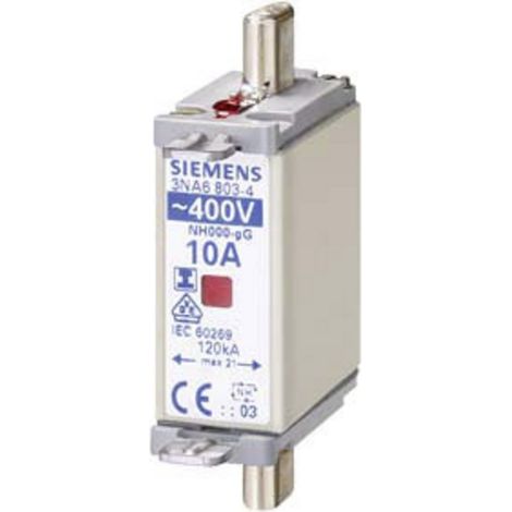 Siemens 3NA68204 Sicherungseinsatz Sicherungsgröße = 0 50 A 400 V 3 St.