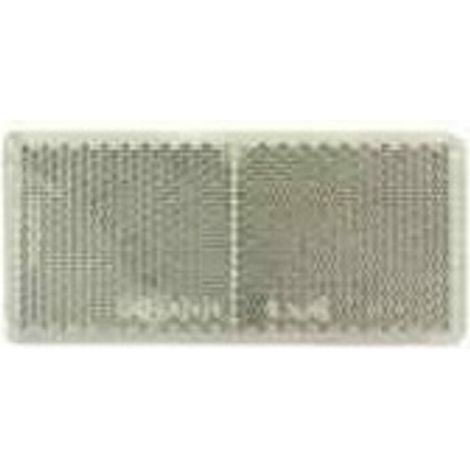 Catadioptre pour remorque autocollant blanc