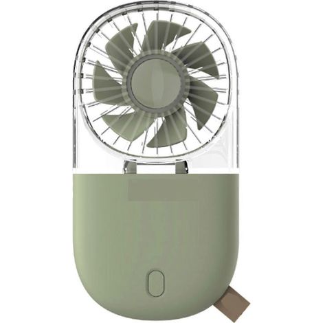 AMXCNOY Faltbarer, tragbarer Tischventilator, USB-aufladbar, Transparentgrün (1/4)