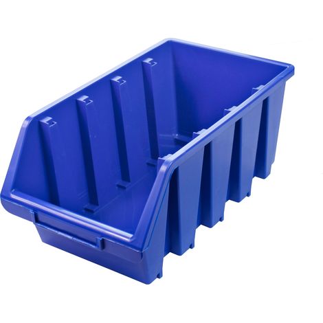 ADB Ergobox Gr. 4 blau 340x204x155mm Sichtlagerkasten Stapelbox Schütte (1/4)