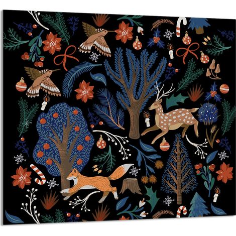 Panneau de verre POUR la cuisine 65x60 Animaux (1/5)