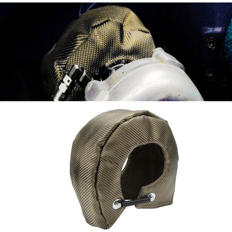Protection thermique turbo T4, enveloppe isolante anti-chaleur pour turbocompresseur, écran pare-chaleur moteur, gaine protectrice résistante, couverture moteur haute température. (1/5)