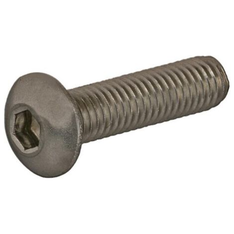 Tornillo plano Allen M5x20 cabeza redondeada acero inox. A2 UNIVERSAL ISO7380520RVSP050 (1/3)