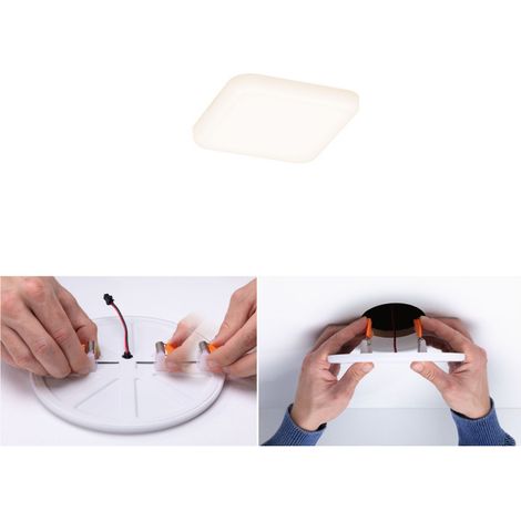 Paulmann 92393 EB Panel Veluna VariFit Luminaire à LED encastrable 4.50 W satin A671042 (1/5)