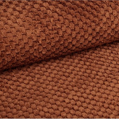Canapé d’angle panoramique convertible LAVIA U Terracotta (1/2)