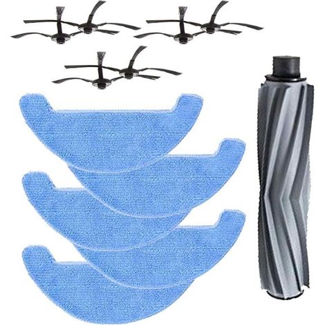6 Brosses Latérales + 5 Tampons De Nettoyage 1 Brosse Centrale Pour AMIBOT Animal H2O Connect