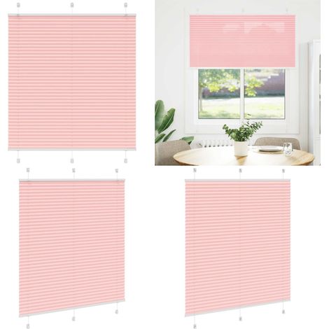 vidaXL Plissee Rosa 115x100 cm Stoffbreite 114,4 cm Polyester (1/5)