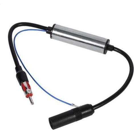 Amplificateur D'antenne Radio FM Haute Sortie Bruit pour Voiture Gain 12-13db, Plastique Solide Câble Extension pour Stations FM Autoradio (1/3)