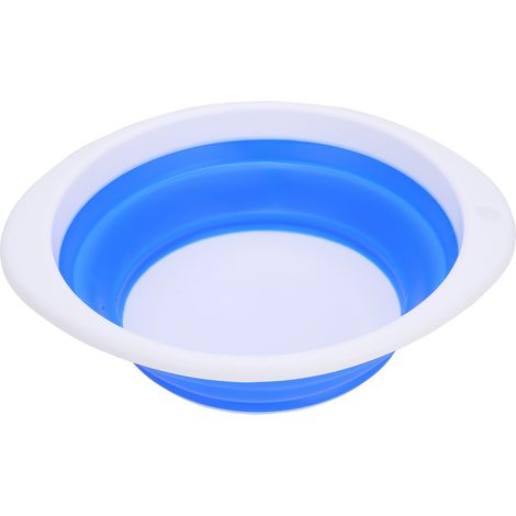 Seau pliable multifonction en plastique caoutchouc pour laver les légumes, portable pour voyage 26x23x8 cm (1/5)