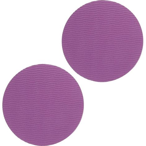 Ensemble de 6 paires de genouillères antidérapantes violettes pour tapis de yoga (1/5)