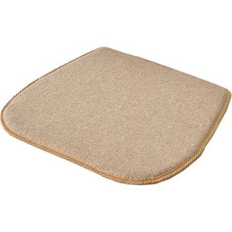 Coussin Pour Siège De Voiture - En Lin Naturel - Pour Soutien Lombaire Et Cou - Usage Polyvalent Sur Chaises, Fauteuils, Tatami, Banquettes - 1 Pièce (1/3)