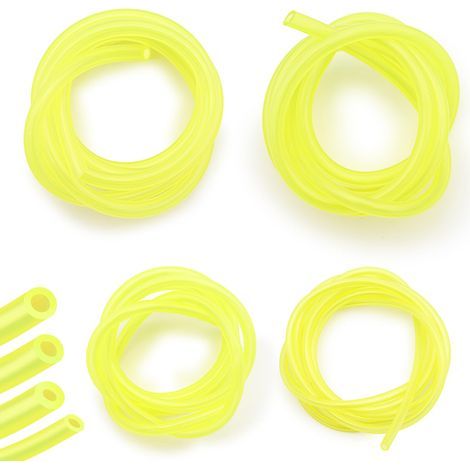 Tuyau Essence Carburant 4 Tailles Lot de 4 - 4 pièces, transparent, 1m - tuyau tronconneuse debroussailleuse souffleur - essence (1/5)