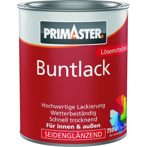 Primaster Buntlack 750 ml lichtgrau seidenmatt Lack