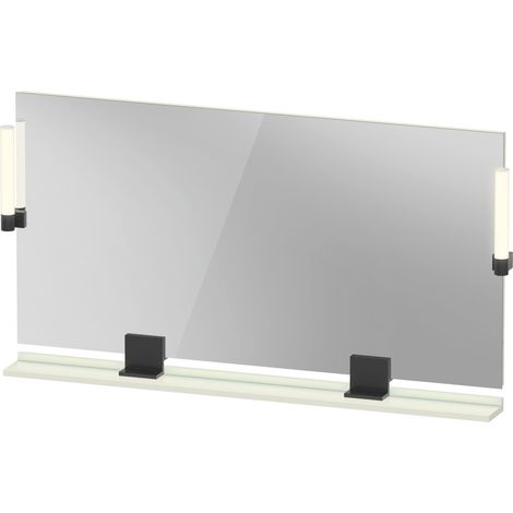 Duravit Sivida miroir, noir diamant mat, 1330x36x650mm, éclairage (1/5)