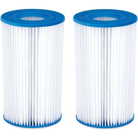Un ensemble de 2 filtres pour climatiseur – papier filtre ultra-mince – agent de chloration intégré pour la désinfection. (1/4)