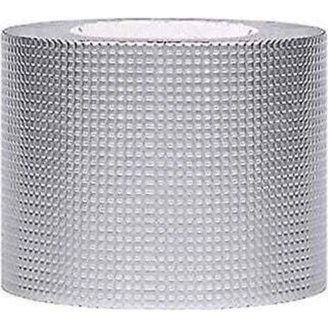 Ruban adhésif étanche 5cm x 5m – Revêtement en aluminium – Résistant aux intempéries et aux produits chimiques – Pour réparations toiture et plomberie - 5CM5M (1/4)