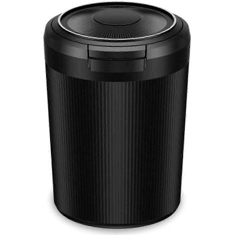 Cendrier de voiture portable 25-26 LED avec couvercle 3W, couleur argent, idéal pour la maison et le bureau. (1/4)