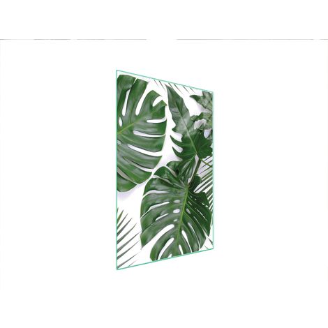 Planche à découper en verre 35x52 monstera (1/5)