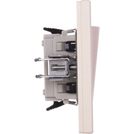 Connettore singolo color crema Asfora con telaio EPH0100123