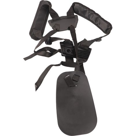 Ceinture de débroussailleuse professionnelle à double bandoulière en nylon pour pelouse et jardin. (1/5)